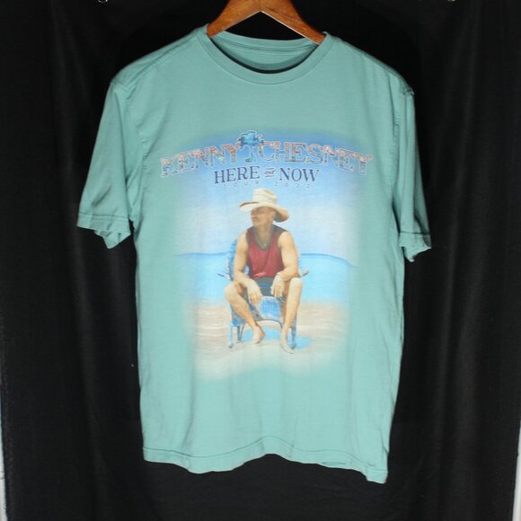 Kenny Chesney Here And Now Tour 2022 T-Shirt Short Sleeve Green - Size S - Picture 2 of 7